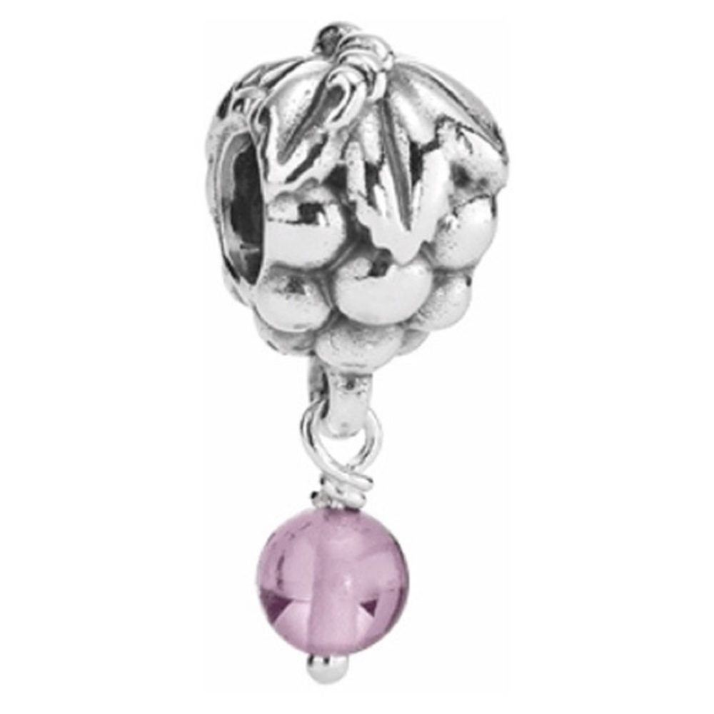 Pandora Cabernet Wine Grape Dangle Charm Retired